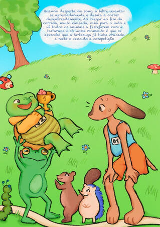 A lebre e a tartaruga, p.8, 2025