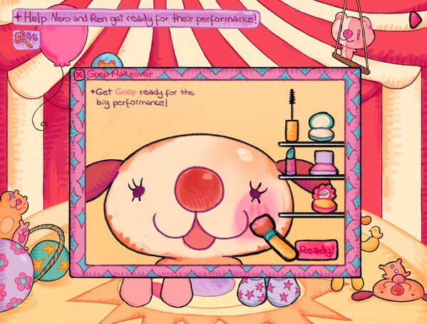 Dress Up Circus Goop mini game, 2026